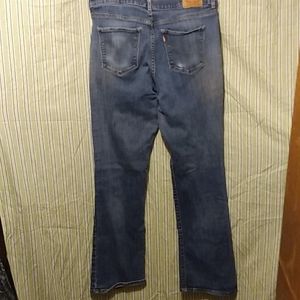 Levi's Classic Boot Cut Distressed Denim High Waist Jeans Size 12M